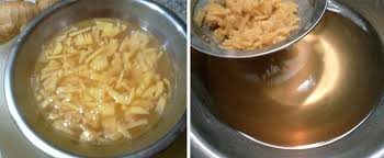 Steeping and straining the ginger infusion - Alineaphile